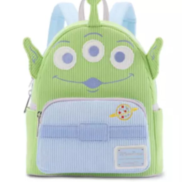 Loungefly Green and Blue Alien Backpack